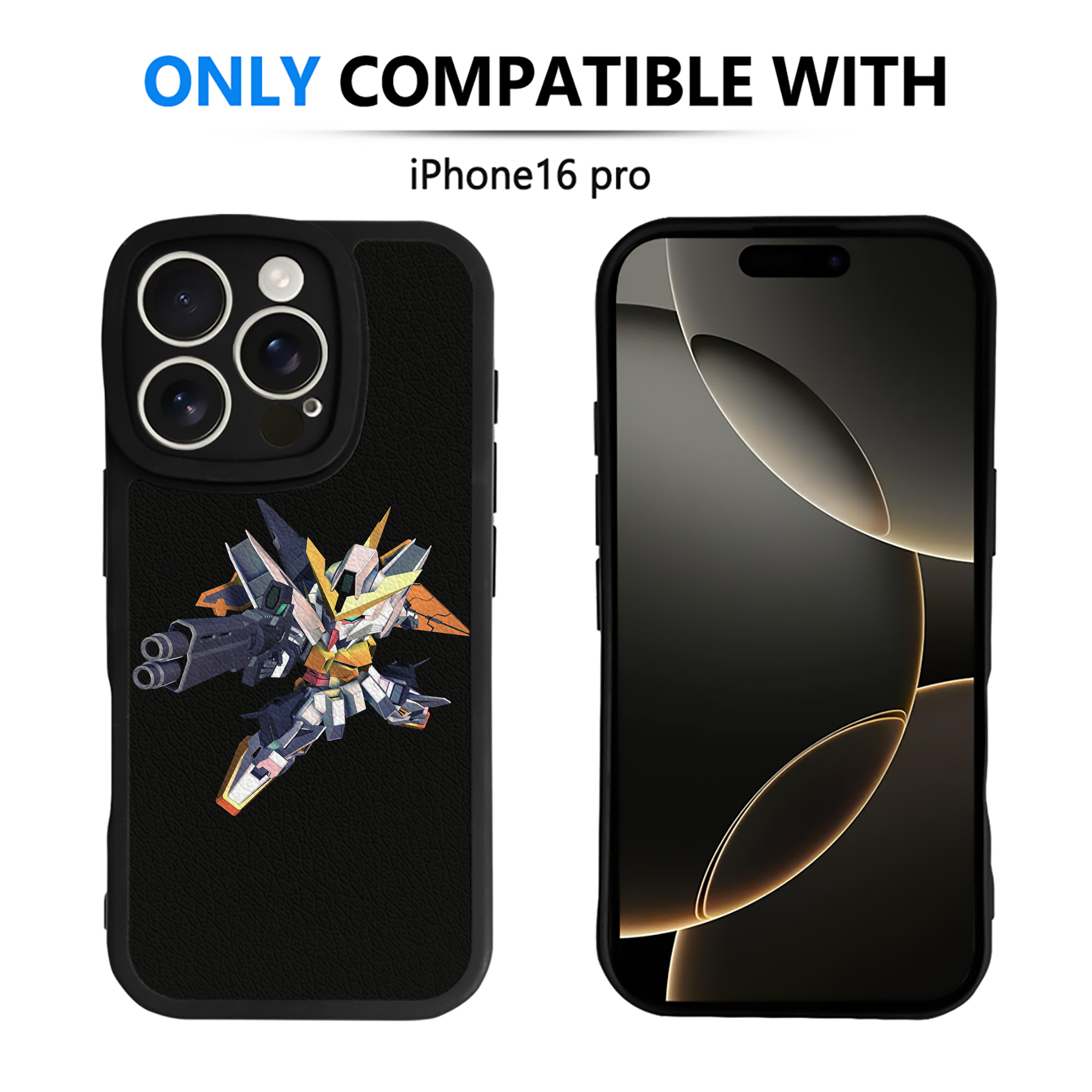 （画像用） 機動戦士ガンダム Mobile Suit Gundam 【iPhone 16シリーズ対応】シリコンスマホケース（レザー調） 材質：シリコン
